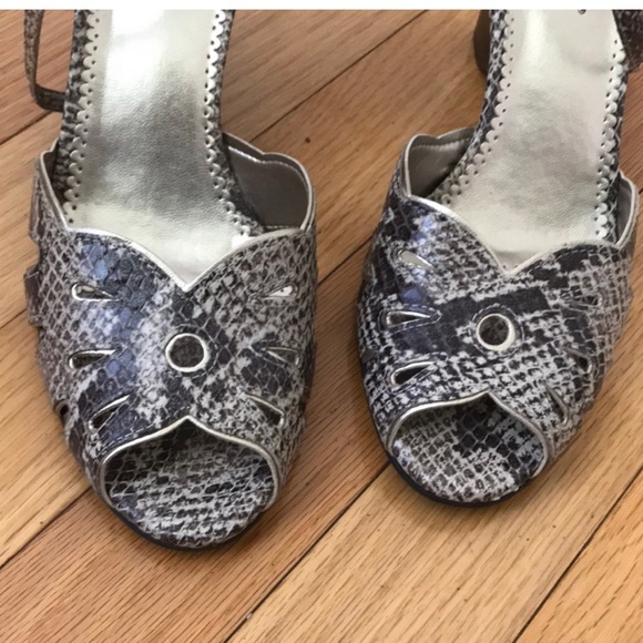Franco Sarto Size 7M Snakeskin print heels - Picture 2 of 6